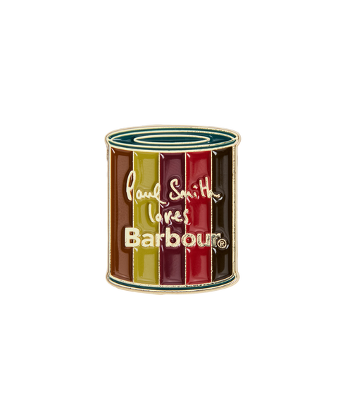 Barbour x Paul Smith Pin Badge - Wax Tin