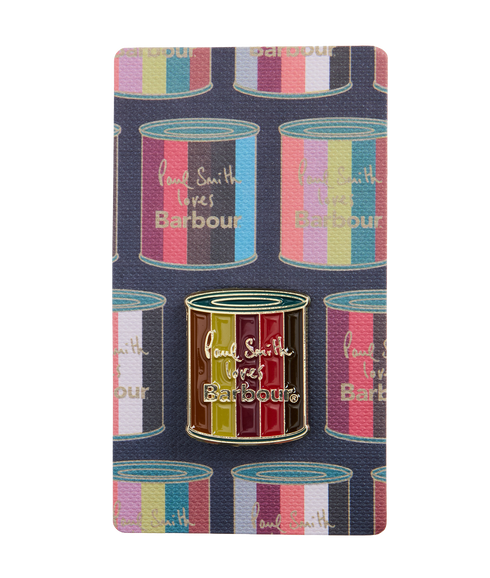 Barbour x Paul Smith Pin Badge - Wax Tin