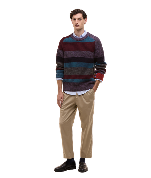 Barbour x Paul Smith Multi Striped Crew - Multi Stripe