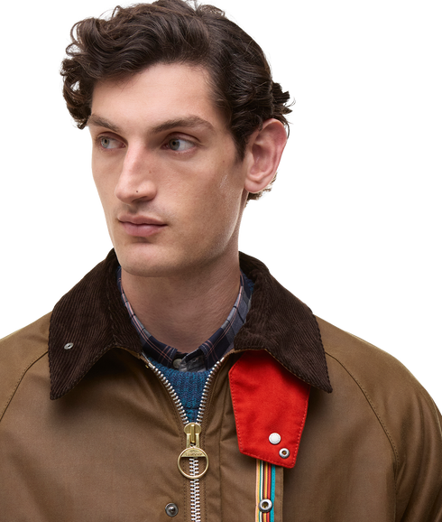 Barbour x Paul Smith OS Bedale Wax Jacket - Tan
