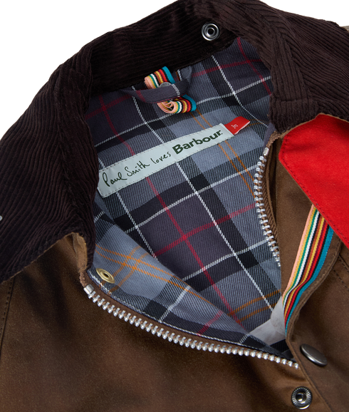 Barbour x Paul Smith OS Bedale Wax Jacket - Tan