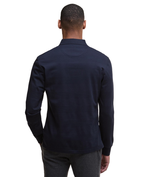 Waketown Tailored LS Polo Shirt - Dark Navy