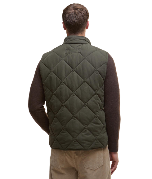 Winter Lowerdale Quilted Gilet - Dark Olive