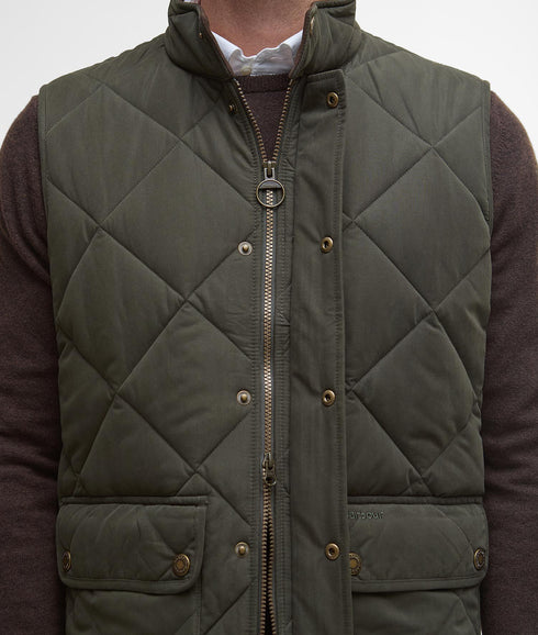 Winter Lowerdale Quilted Gilet - Dark Olive