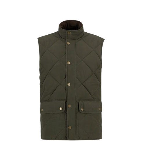 Winter Lowerdale Quilted Gilet - Dark Olive