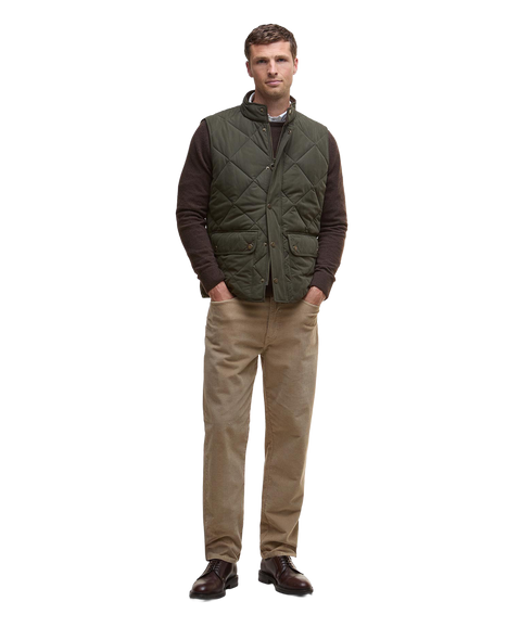 Winter Lowerdale Quilted Gilet - Dark Olive