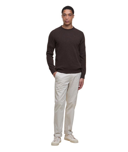 Essential Crew Neck Sweater - Dark Oak