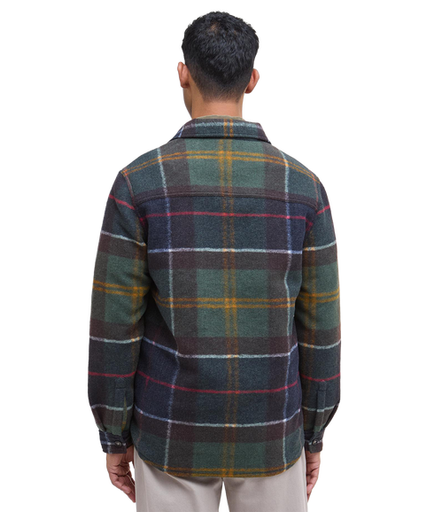 Chapter Tailored Check Overshirt - Midnight Oak Tartan