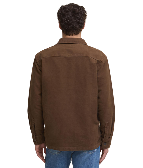 Regular Moleskin Overshirt - Dark Sand
