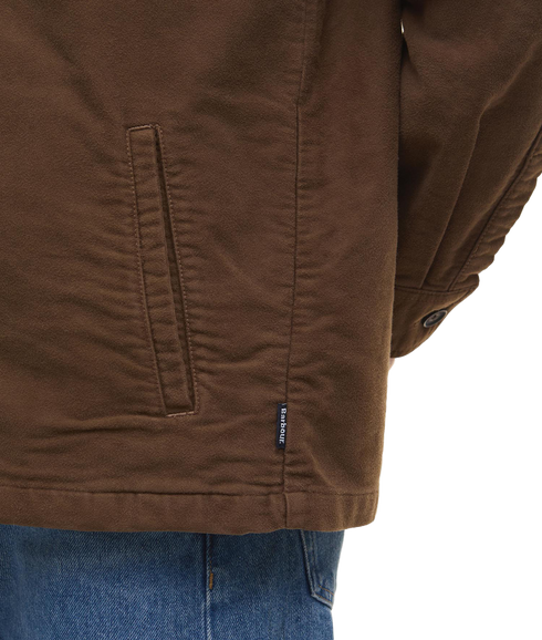 Regular Moleskin Overshirt - Dark Sand