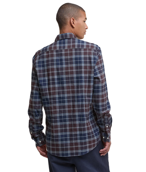 Fortrose Tailored Tartan Shirt - Midnight Oak Tartan