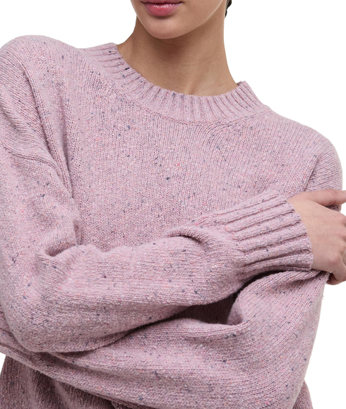 Lavensdale Crew Knitted Jumper - Pink Blush