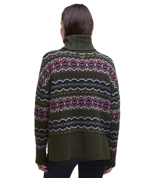 Helen Knitted Jumper - Olive Multi