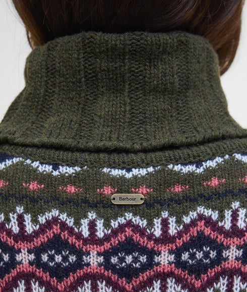 Helen Knitted Jumper - Olive Multi
