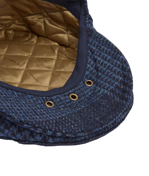 Deveron Tweed Flat Cap - Navy