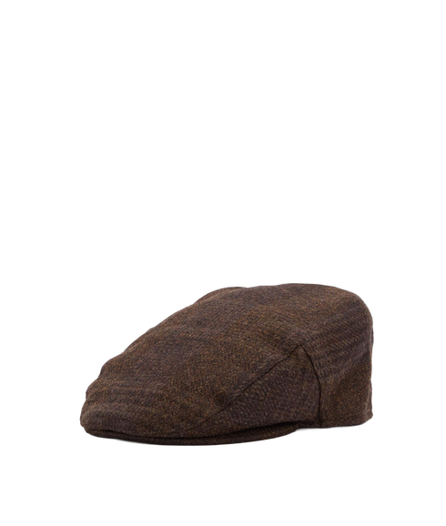 Deveron Tweed Flat Cap - Coffee
