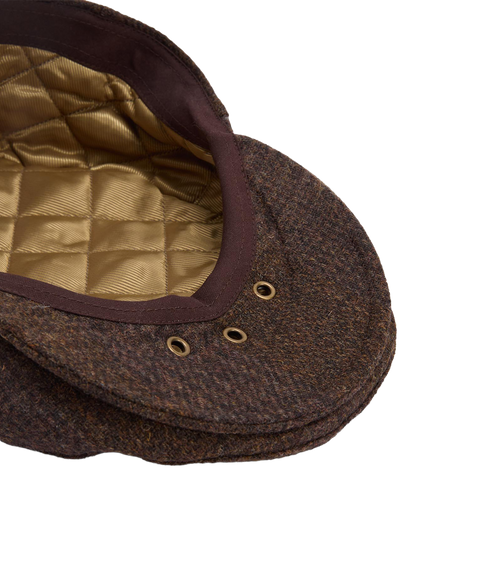 Deveron Tweed Flat Cap - Coffee