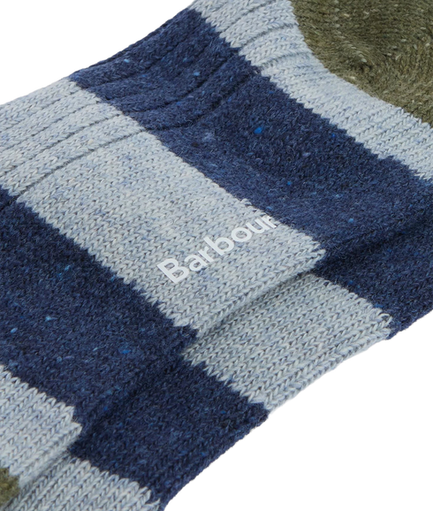 Houghton Stripe Socks - Bluestone