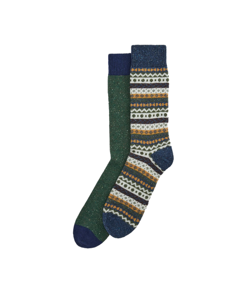 Fair Isle Sock 2 Pack - Classic Mix