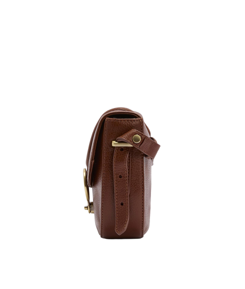 Elm Leather Crossbody Bag - Brown
