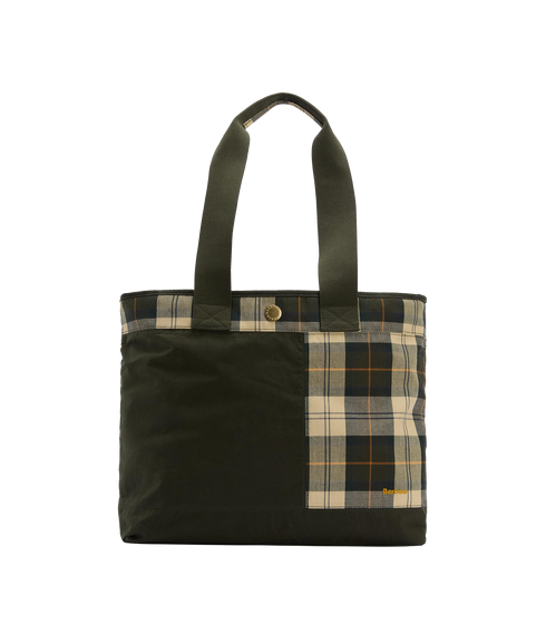 Mya Patchwork Tote Bag - Sage/Ancient