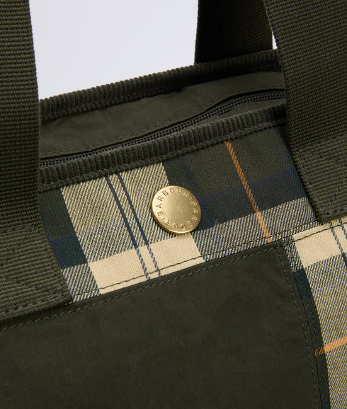 Mya Patchwork Tote Bag - Sage/Ancient