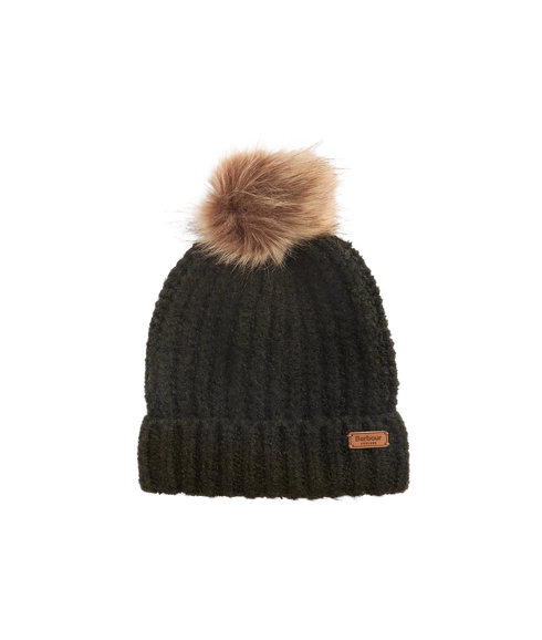 Saltburn Beanie & Tartan Scarf Gift Set - Ancient Loden/Dk Green