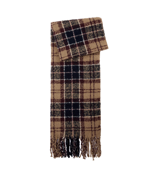 Saltburn Beanie & Tartan Scarf Gift Set - Gardenia Tartan
