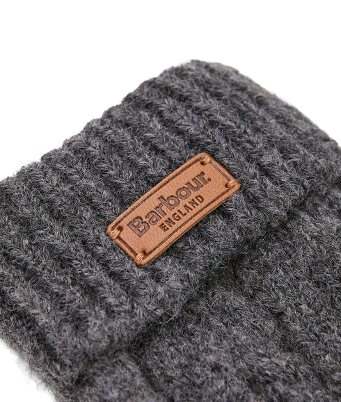 Elsdon Knitted Mittens - Grey