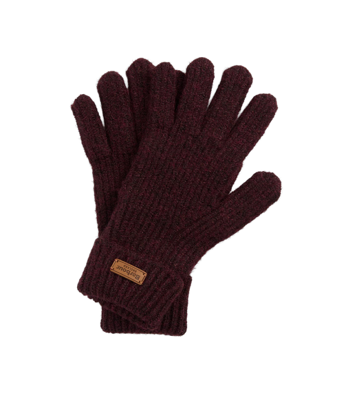 Pendle Knitted Gloves - Wine