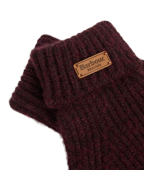 Pendle Knitted Gloves - Wine