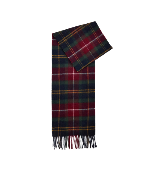 Wool Cashmere Tartan Scarf - Winterberry Tartan