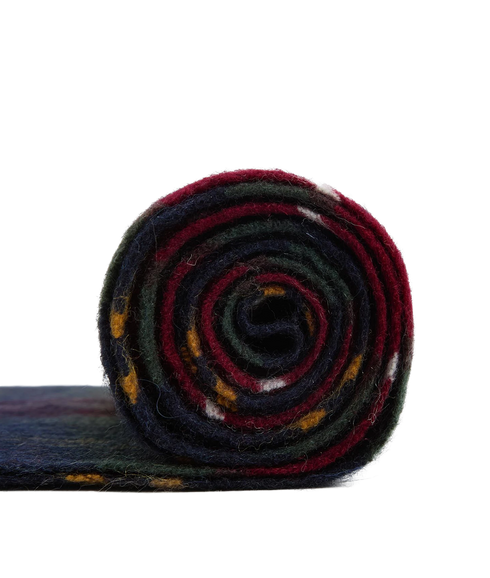 Wool Cashmere Tartan Scarf - Winterberry Tartan