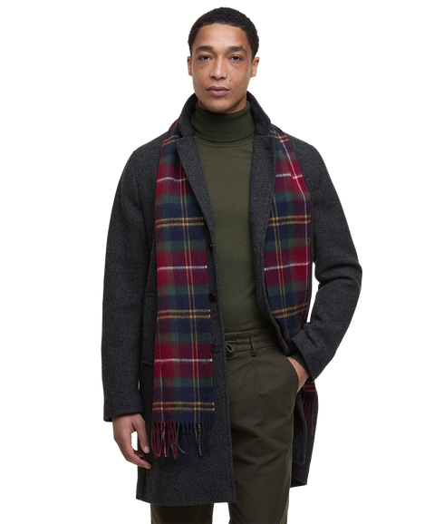 Wool Cashmere Tartan Scarf - Winterberry Tartan
