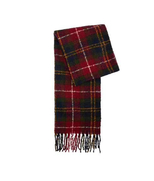 Saltburn Beanie & Tartan Scarf Gift Set - Winterberry Tartan