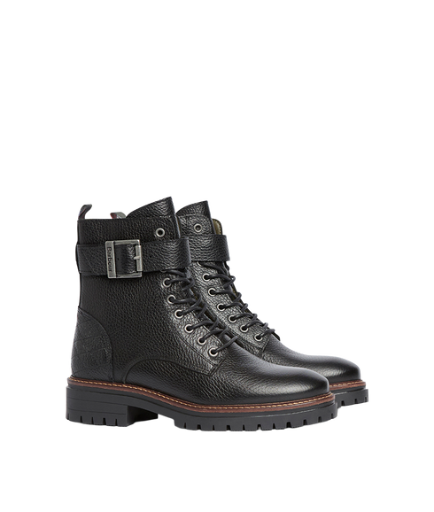 Heidi Lace Up Boot - Black