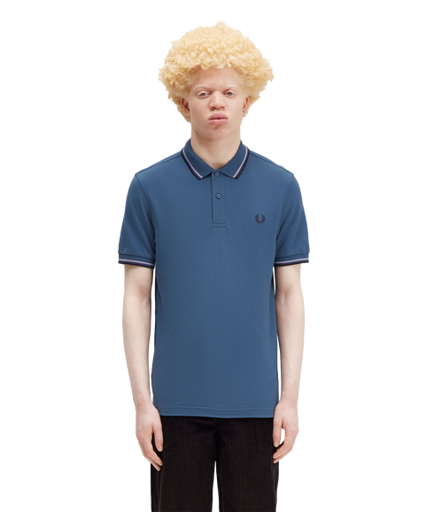 Twin Tipped Polo Shirt - Blue