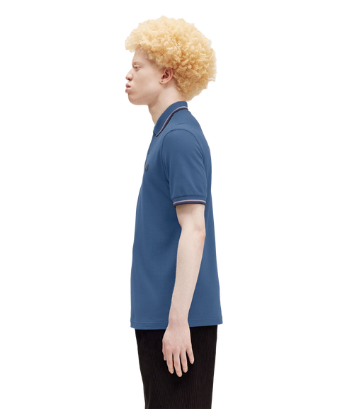 Twin Tipped Polo Shirt - Blue
