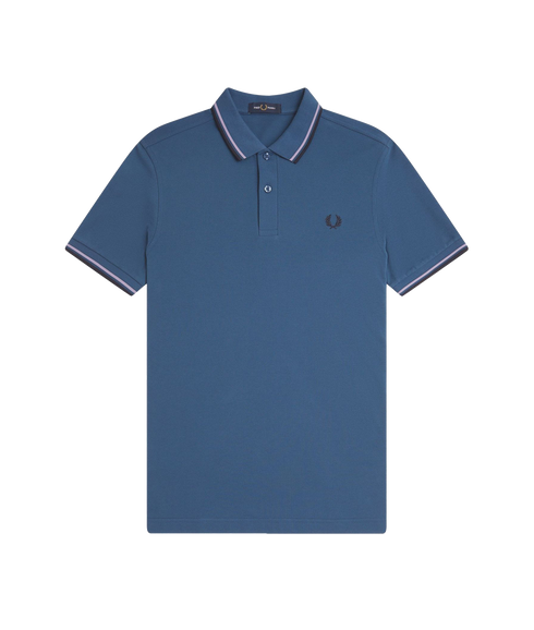 Twin Tipped Polo Shirt - Blue