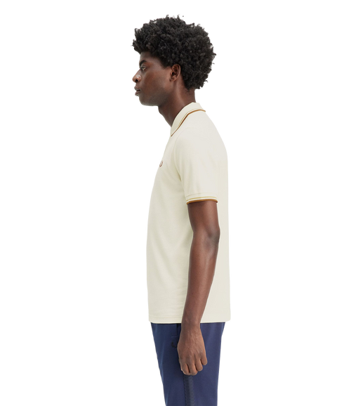 Twin Tipped Polo Shirt - Cream