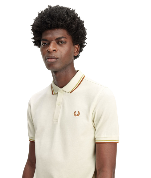 Twin Tipped Polo Shirt - Cream