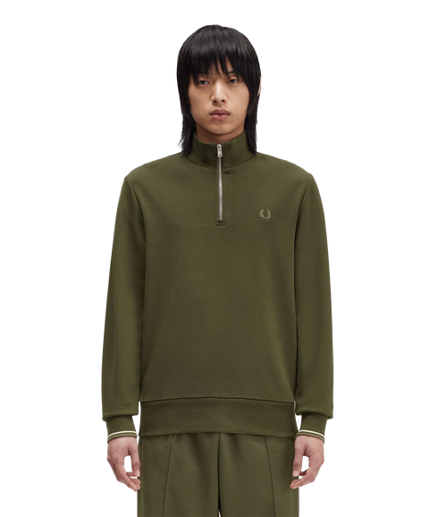 Half-Zip Sweatshirt - Green
