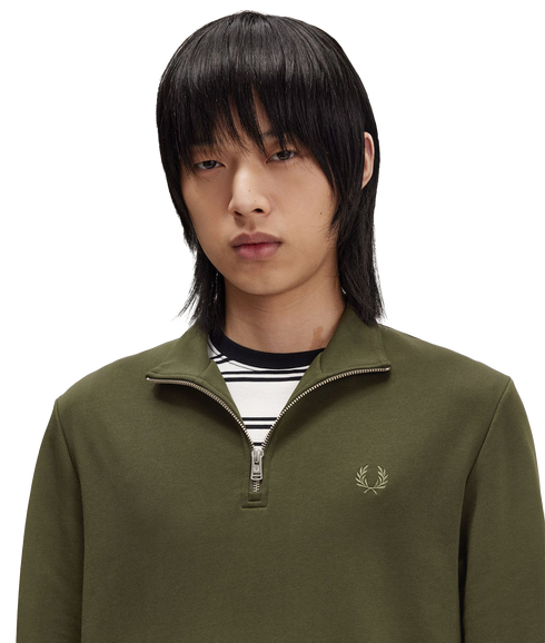 Half-Zip Sweatshirt - Green