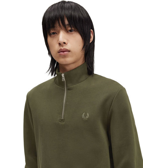 Half-Zip Sweatshirt - Green