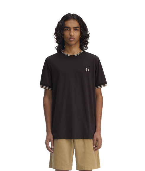 Twin Tipped Tee - Brown