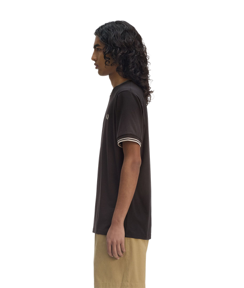 Twin Tipped Tee - Brown