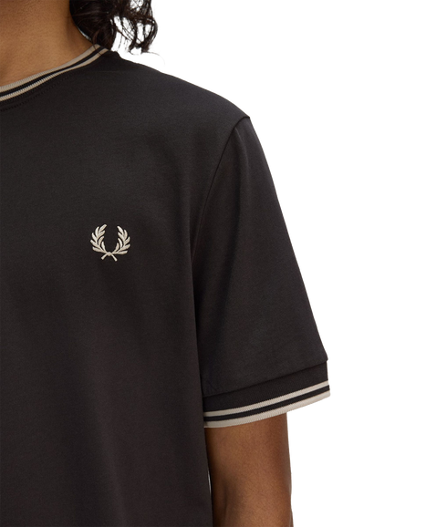 Twin Tipped Tee - Brown