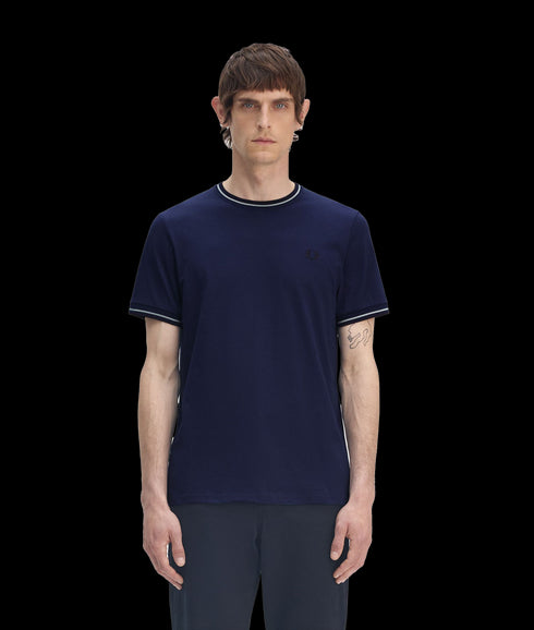 Twin Tipped Tee - Navy