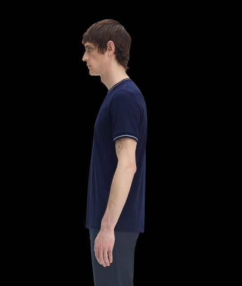 Twin Tipped Tee - Navy