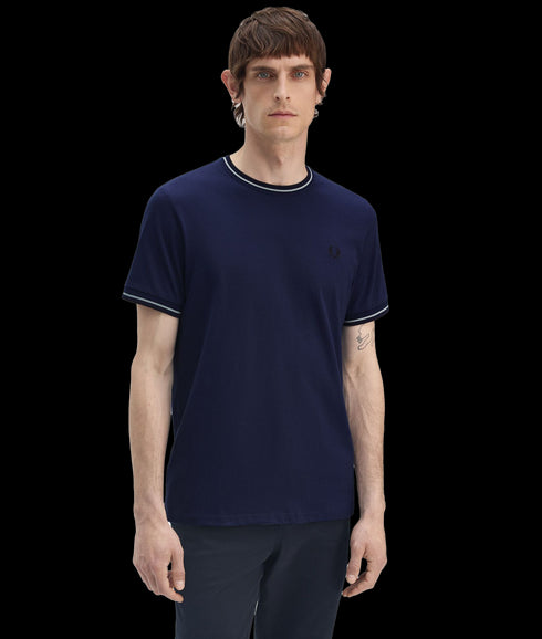 Twin Tipped Tee - Navy